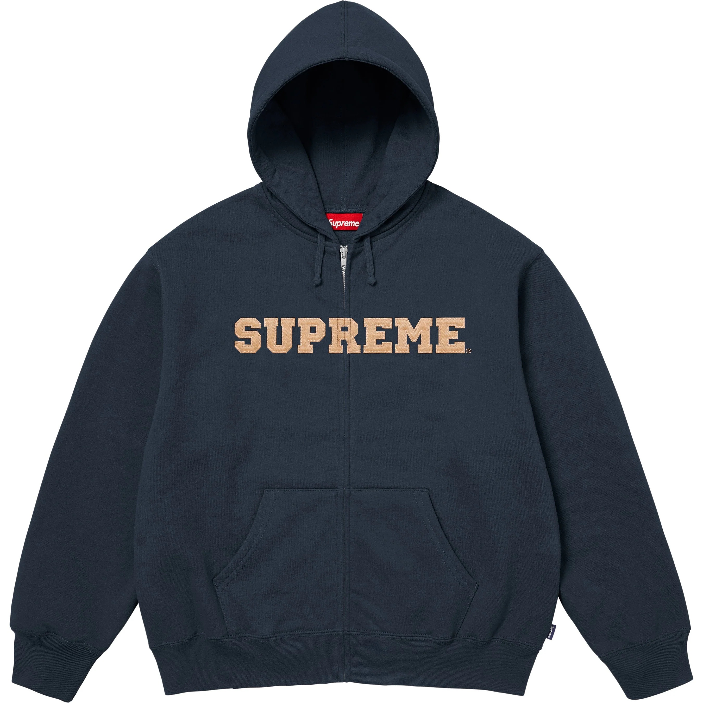 Collegiate Appliqué Zip Up Hooded Sweatshirt view 10